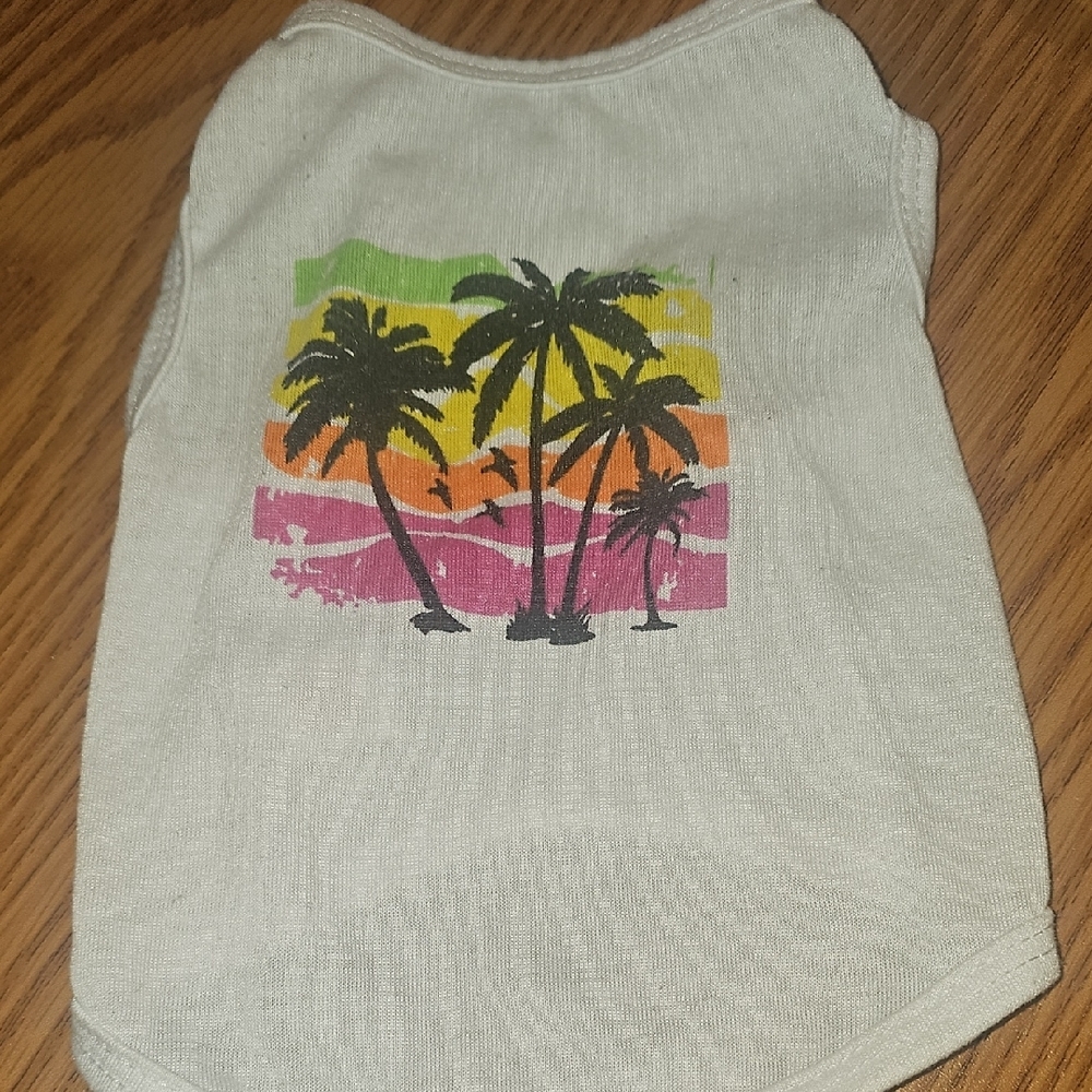 Born To Be Loved Tropical Palm Tree Graphic Tank Top Size Small